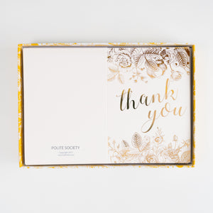 24K Gold Thank You Card Set - 36 Pack